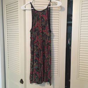 Juniors medium paisley halter top dress